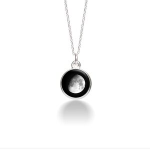 Moonglow Charmed Simplicity Waxing Gibbous Moon Necklace - Women Jewelry